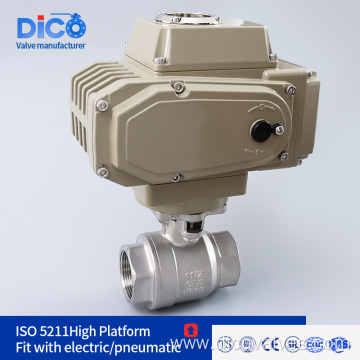 CF8 with ISO5211 thread End industrial Ball valve